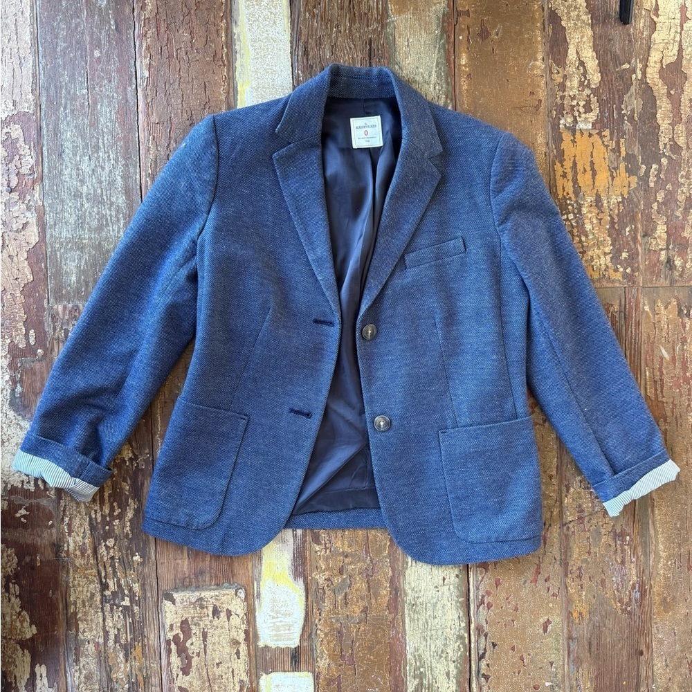 GAP Academy Blazer Blue Denim Spring Classic Business Casual | Size 0